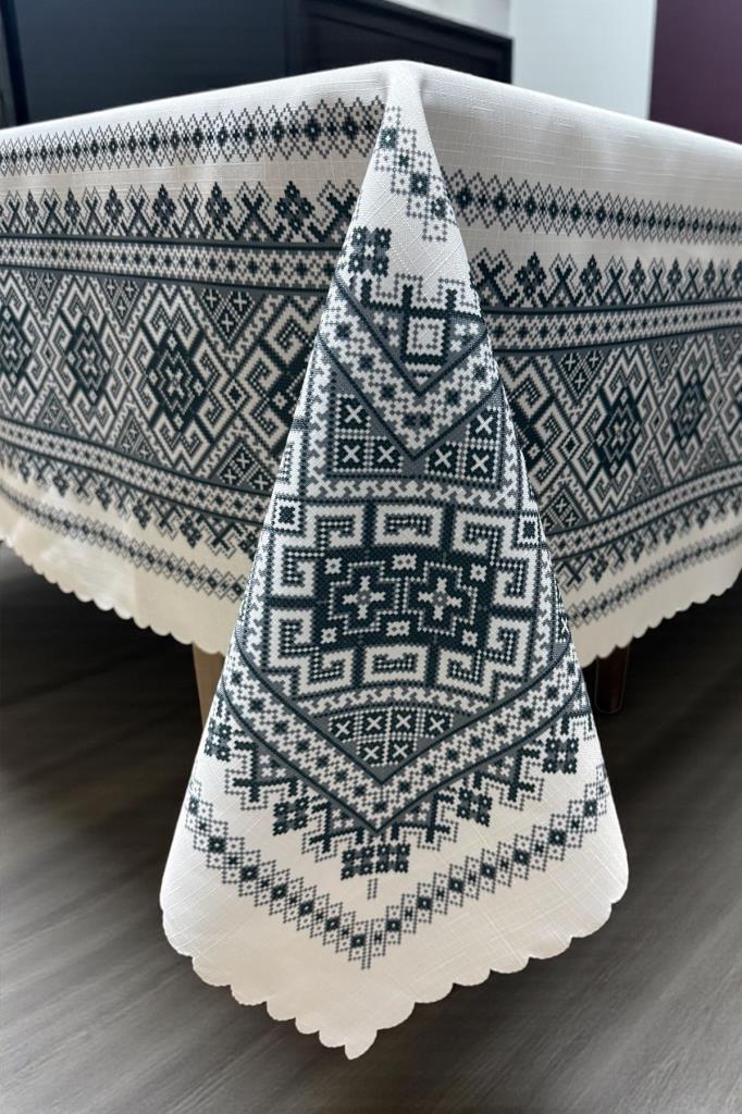 Kervan Dertsiz Masa Örtüsü 120x150 cm Gri - 4