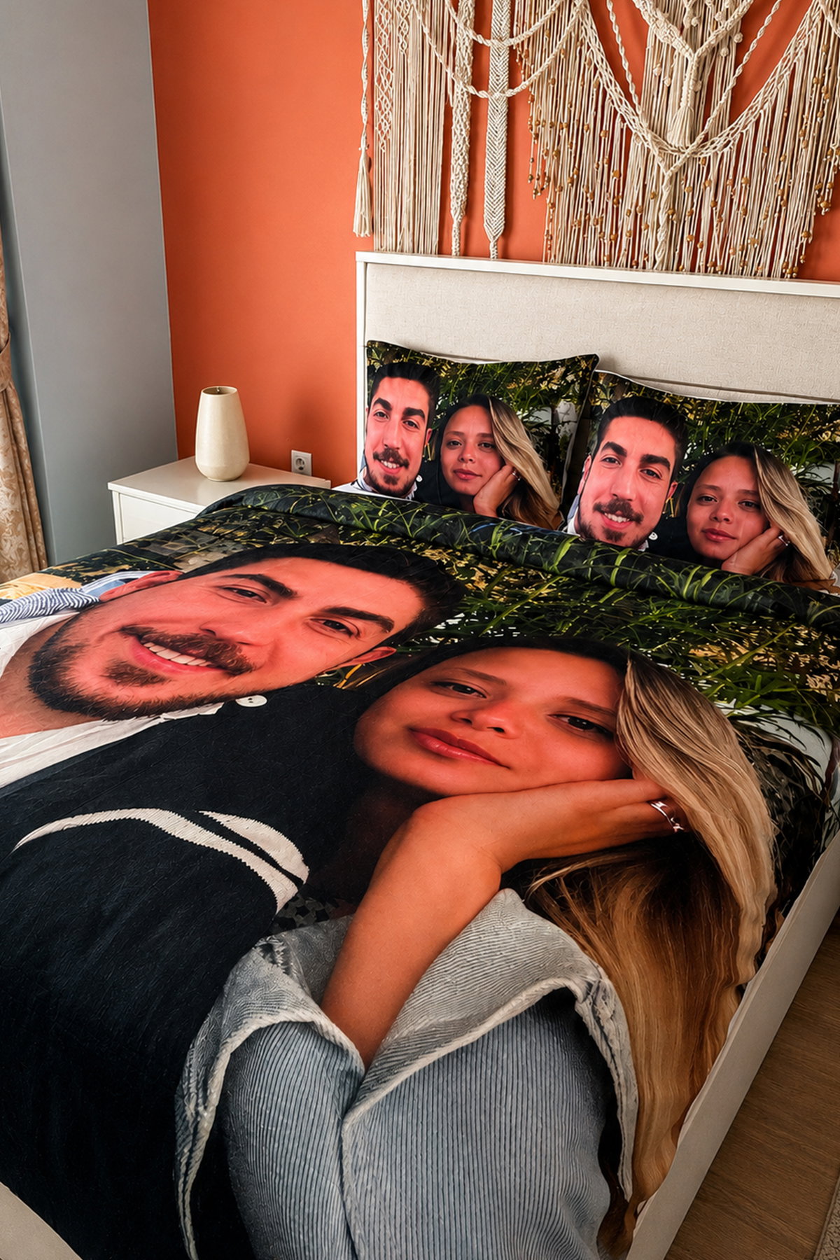 Kişiye Özel %100 Pamuk 3D Dijital Baskılı Çift Kişilik Nevresim Takımı - 1
