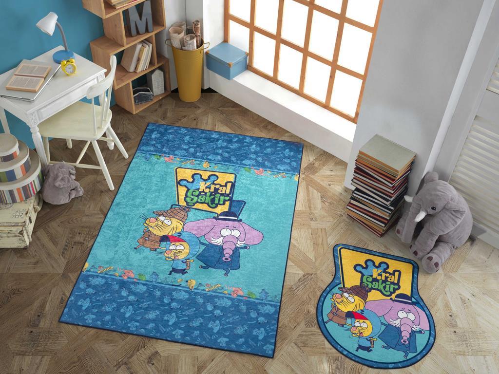 Kral Şakir Muhtişim Dedektifler Lisanslı Halı Ve Paspas Takımı 80x150 Cm - 1