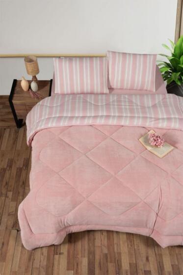 Kristal Soft Relax Uyku Seti Çift Kişilik Pudra - Kristal