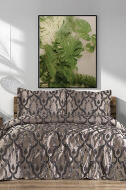 Kybele 3 Parça Çift Kişilik Pike Takımı 230x250 Antrasit - 1