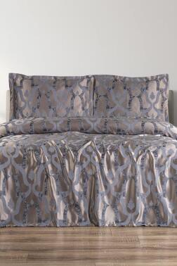 Kybele 3 Parça Çift Kişilik Pike Takımı 230x250 Gri - 1