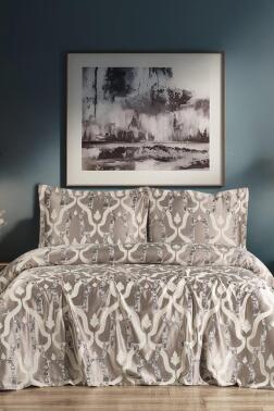 Kybele 3 Parça Çift Kişilik Pike Takımı 230x250 Krem - 1