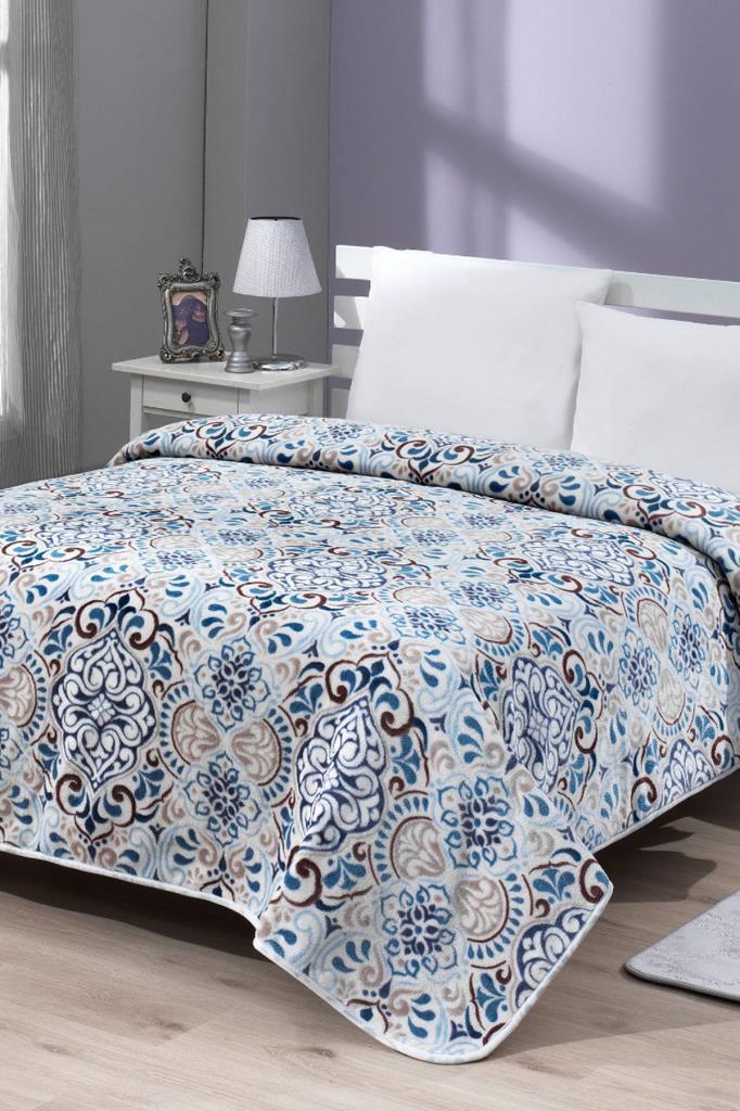 Lacasa 1097 Çift Kişilik Battaniye Mavi - 1