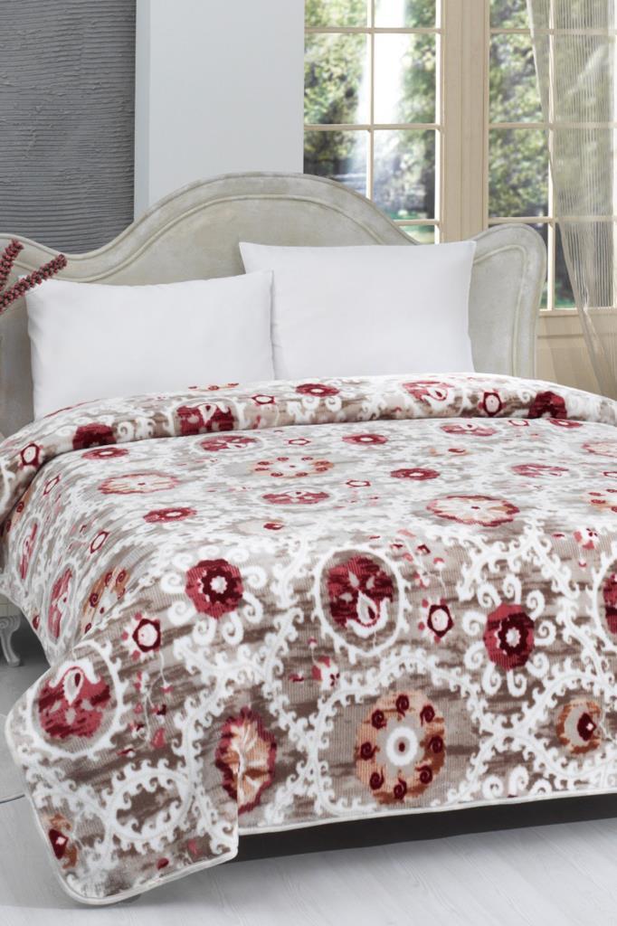 Lacasa 1099 Çift Kişilik Battaniye Mürdüm - 1