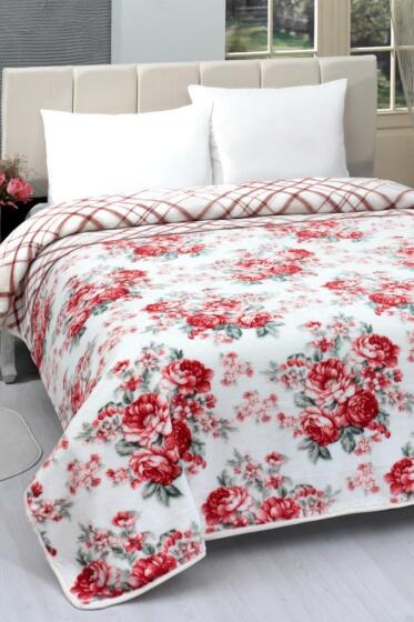 Lacasa 1101 Çift Kişilik Battaniye Bordo - Çeyiz Diyarı