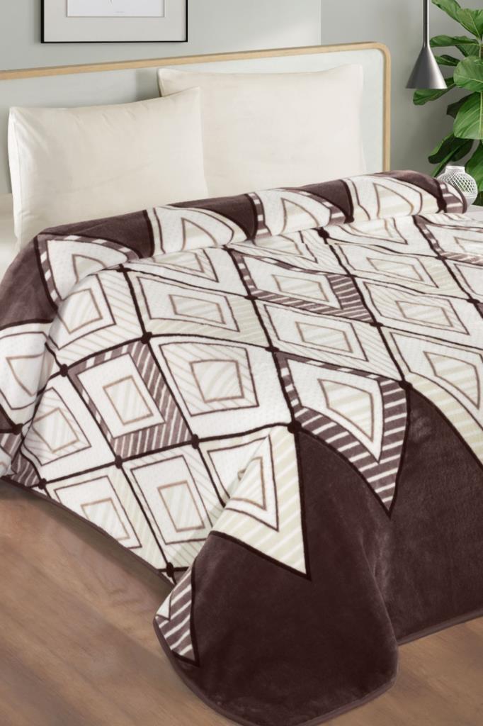 Lacasa 1102 Çift Kişilik Battaniye Kahve - 1