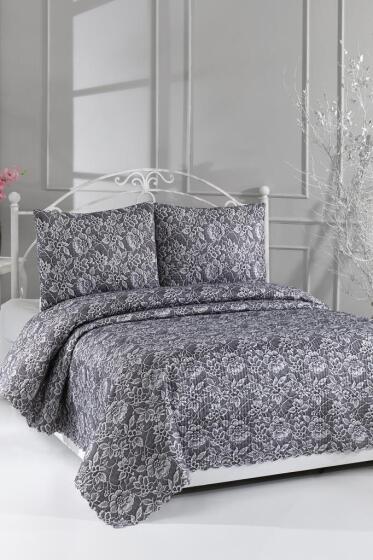 Lacella Ultrasonik Kapitoneli 5D Baskılı Çift Kişilik Pike Takımı - Çeyiz Diyarı (1)