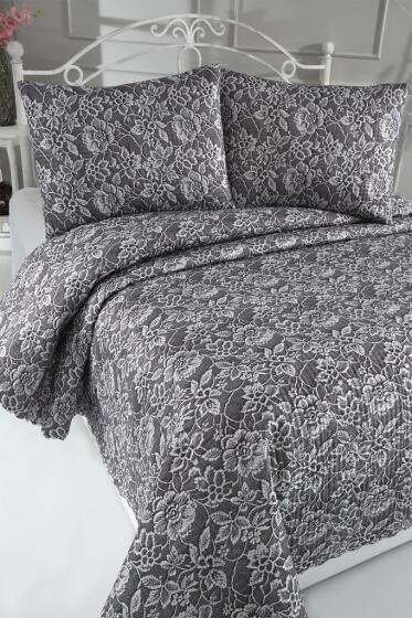 Lacella Ultrasonik Kapitoneli 5D Baskılı Çift Kişilik Pike Takımı - Çeyiz Diyarı