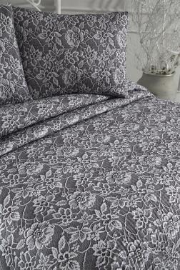 Lacella Ultrasonik Kapitoneli 5D Baskılı Çift Kişilik Pike Takımı - 4