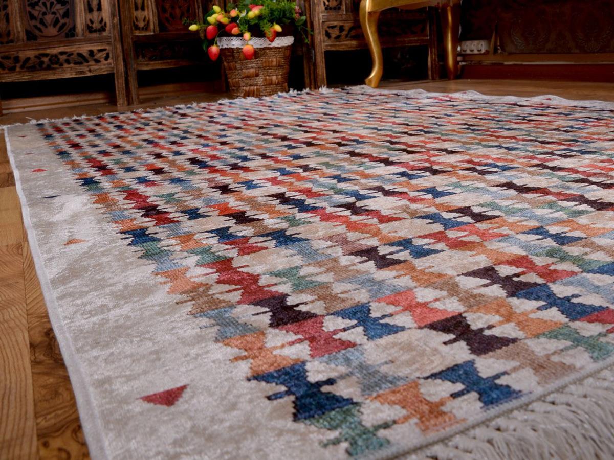 Latex Kaymaz Taban Dijital Baskı Kadife Halı Bodrum 100x300 cm - 6