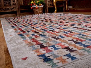 Latex Kaymaz Taban Dijital Baskı Kadife Halı Bodrum 180x280 cm - 6