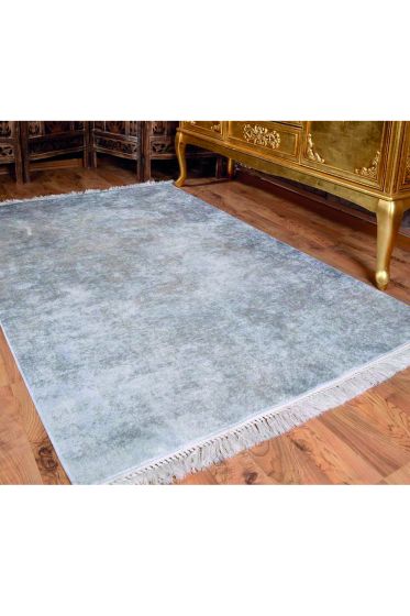 Latex Kaymaz Taban Dijital Baskı Kadife Halı Duru Gri 100x300 cm - Çeyiz Diyarı (1)