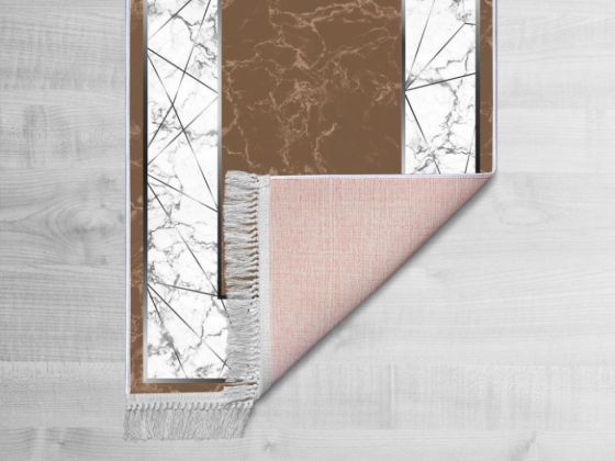Latex Kaymaz Taban Dijital Baskı Kadife Halı Esta Kahve 180x280 cm - Çeyiz Diyarı (1)