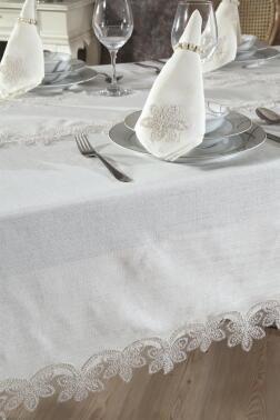 Latife Masa Örtüsü 26 Parça Krem - 3