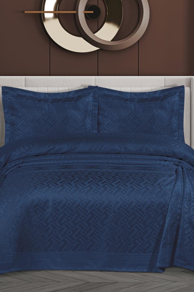 Lena Şönil Çift Kişilik Yatak Örtüsü 240x260 cm Lacivert - 1