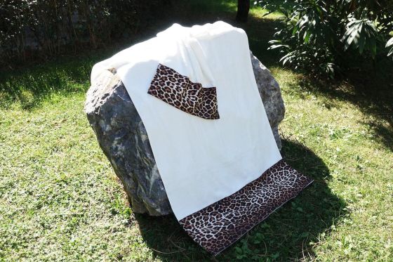 Leopar Desenli Bambu Banyo 2'li Havlu Takımı - Çeyiz Diyarı (1)