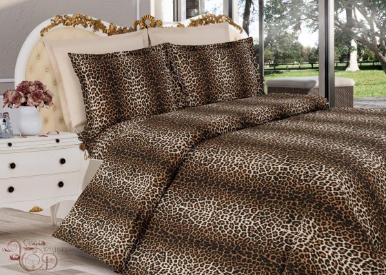 Leopar Desenli Tek Kişilik Nevresim Takımı - Çeyiz Diyarı