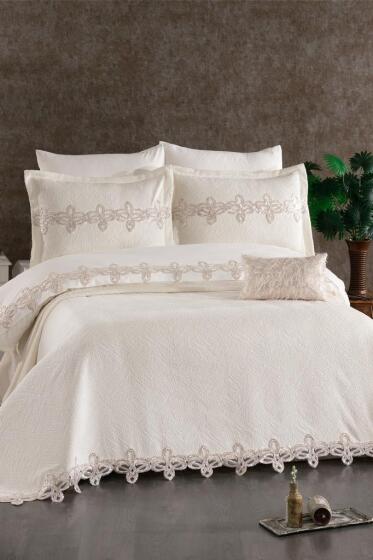 Liberty Gelin Seti 8 Parça Ekru - Çeyiz Diyarı