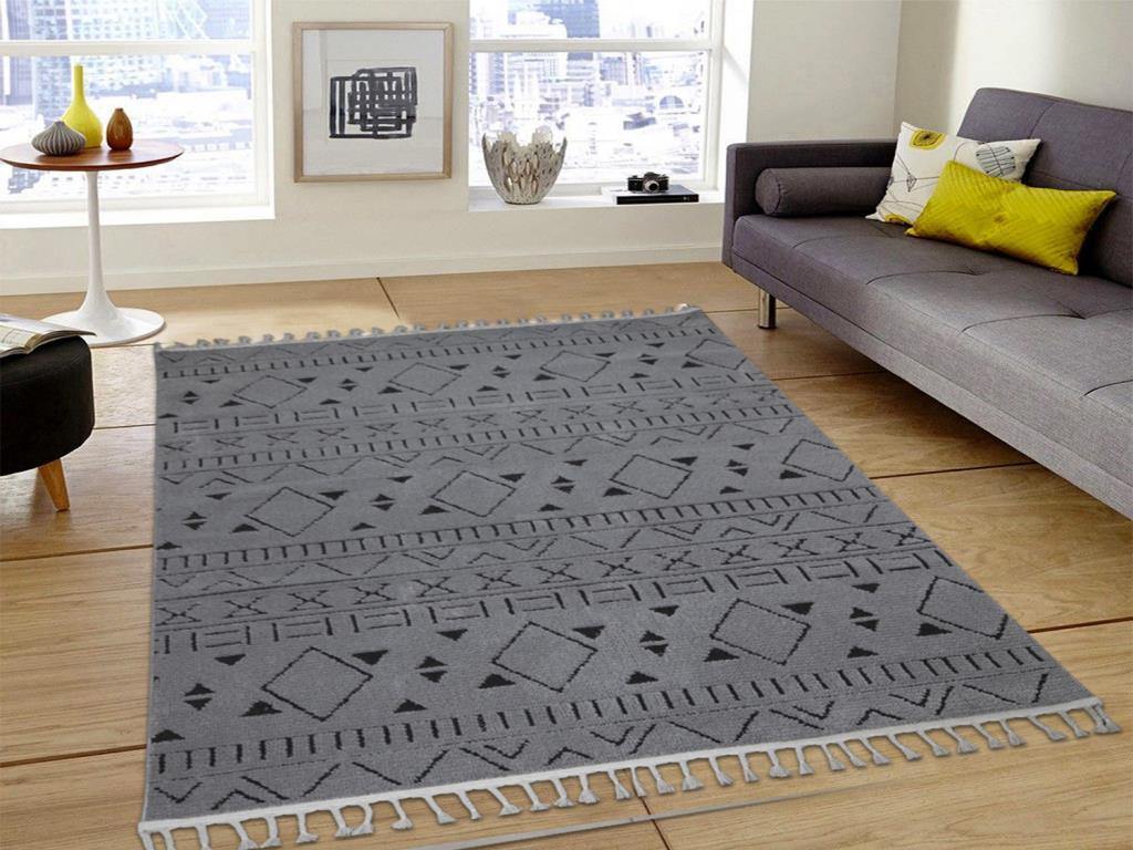 Life Gri Antrasit Dikdörtgen Halı 160x230cm - 1