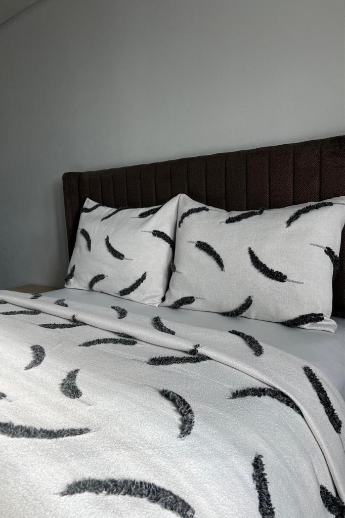 Lifoz 3 Parça Çift Kişilik Yatak Örtüsü 235x250 cm - 5