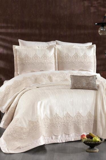 Linda Çeyiz Paketi 9 Parça Ekru - Çeyiz Diyarı