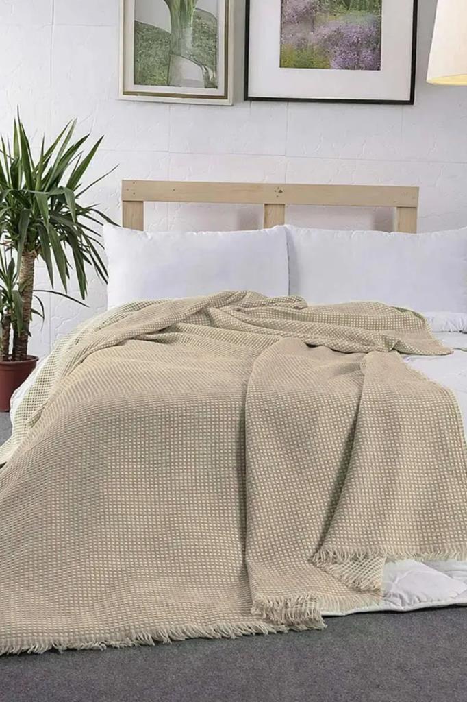 Lora Tek Kişilik Tek Pike 160x210 cm Bej - 1