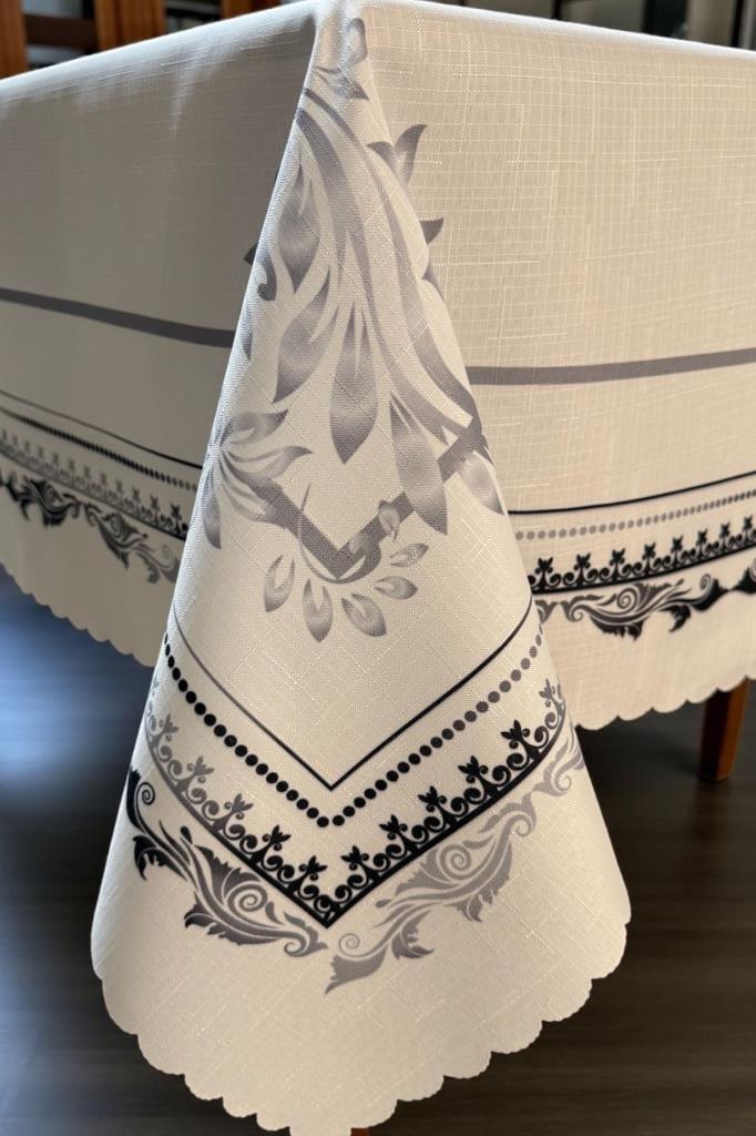 Lotus Dertsiz Masa Örtüsü 120x150 cm Gri - 4