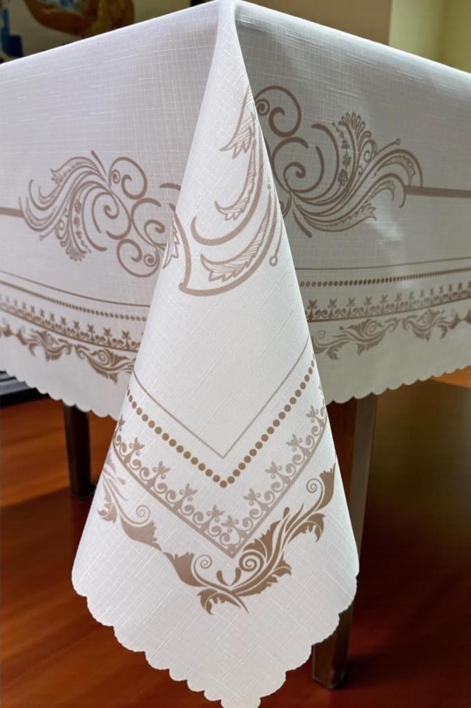 Lotus Dertsiz Masa Örtüsü 120x150 cm Kahve - 4