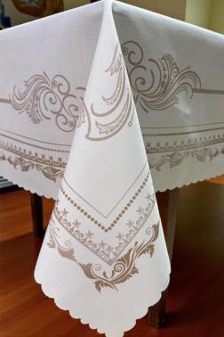 Lotus Dertsiz Masa Örtüsü 140x180 cm Kahve - 4