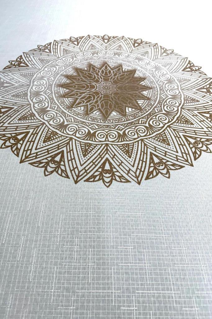 Lotus Dertsiz Masa Örtüsü 150x220 cm Kahve - 3