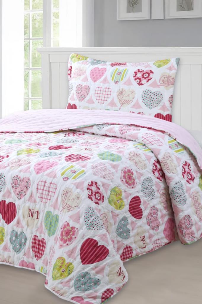 Love Genç Ve Çocuk Tek Kişilik Yatak Örtüsü 180x240 - 1