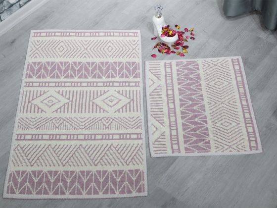 Luma Kilim Desenli 2li Banyo Paspas Takımı 4 Renk - Çeyiz Diyarı
