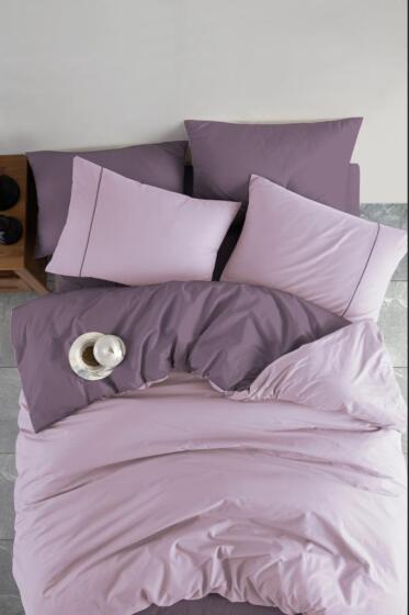 Manila %100 Pamuklu Çift Taraflı Çift Kişilik Nevresim Takımı - Çeyiz Diyarı