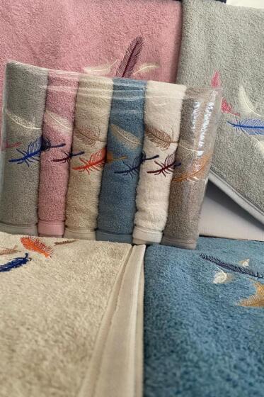 Margo Nakışlı 6 lı El Yüz Havlu Takımı - Çeyiz Diyarı