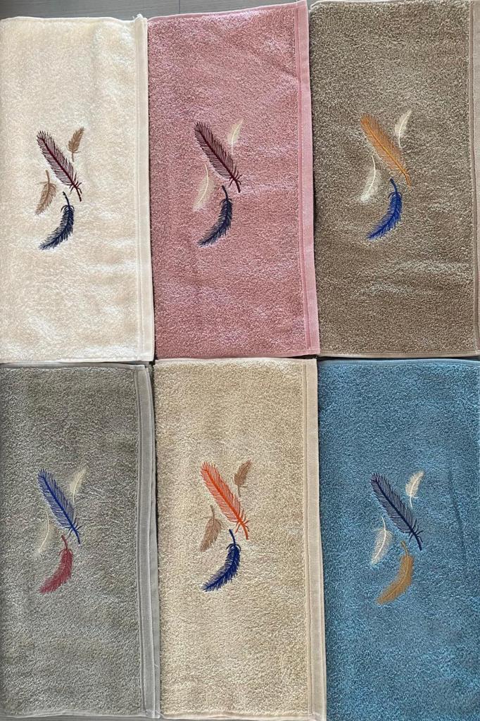 Margo Nakışlı 6 lı El Yüz Havlu Takımı - 2