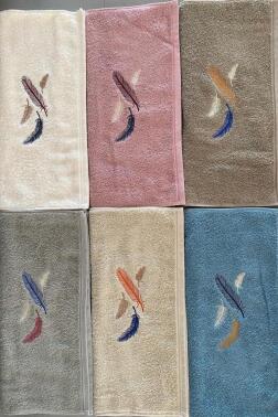 Margo Nakışlı 6 lı El Yüz Havlu Takımı - 2