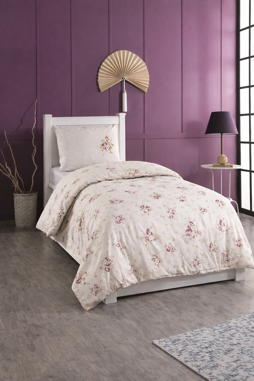 Martha Tek Kişilik Pike Takımı Bej - 1