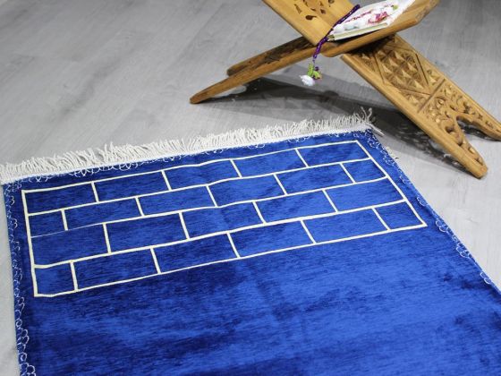 Mekke Saçaklı Şönil Dokuma Seccade - Çeyiz Diyarı