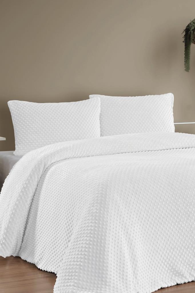 Merinos Velora Tomurcuk Çift Kişilik Comforter Set Krem - 1