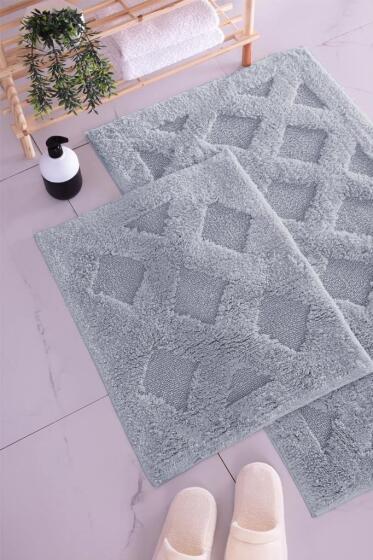 Mia 2'li Paspas Takımı Gri - Çeyiz Diyarı