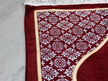 Mihrap Saçaklı Şönil Dokuma Seccade - 5