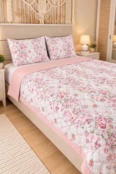 Mira %100 Pamuk Elyaf Dolgulu 200x230 cm Çift Kişilik Pike Takımı - Çeyiz Diyarı