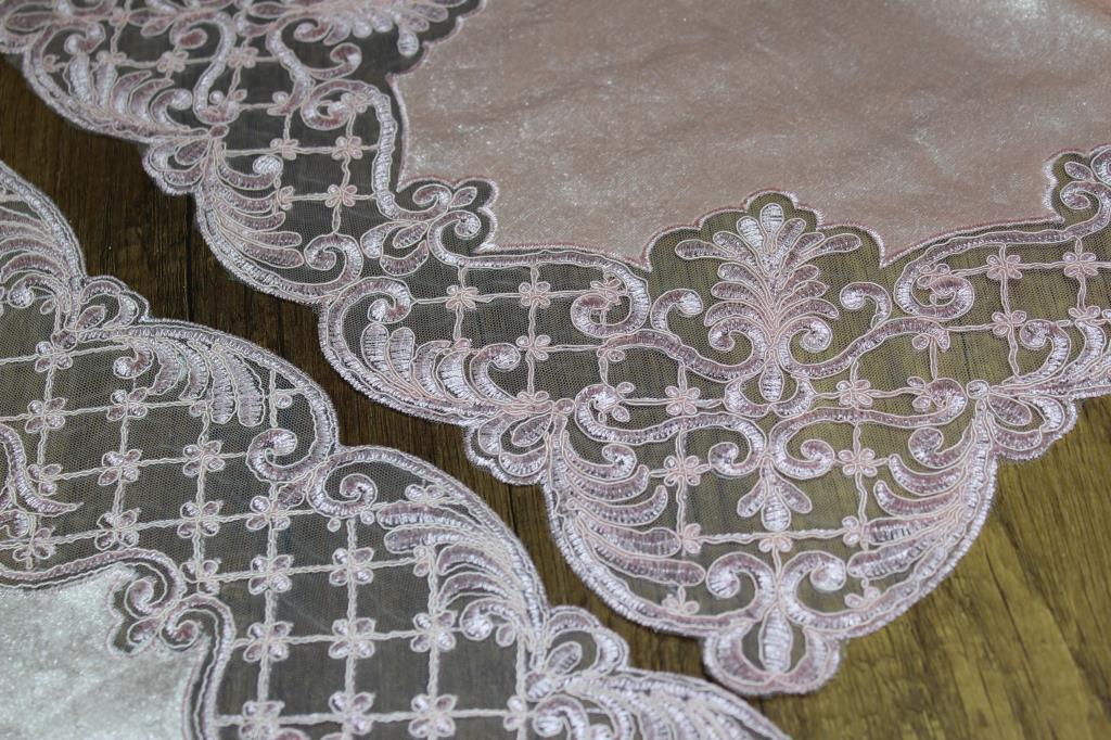 Mira 5 Parça Kadife Salon Takımı Pembe - 2