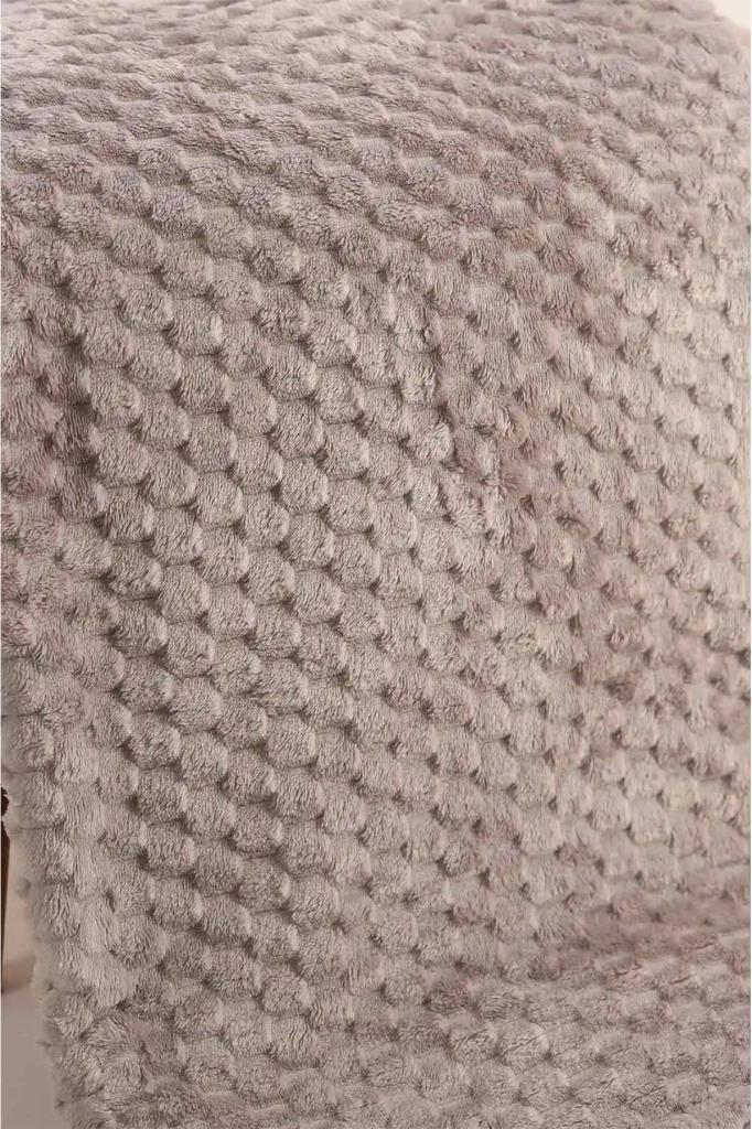 Mira Pelüş Koltuk Örtüsü 180x220 Cm Açık Gri - 2