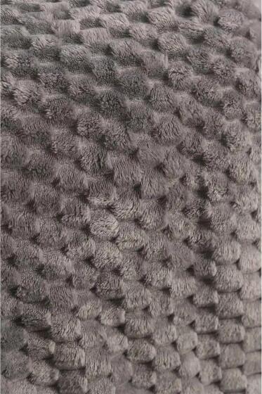 Mira Pelüş Koltuk Örtüsü 180x220 Cm Gri - Çeyiz Diyarı (1)