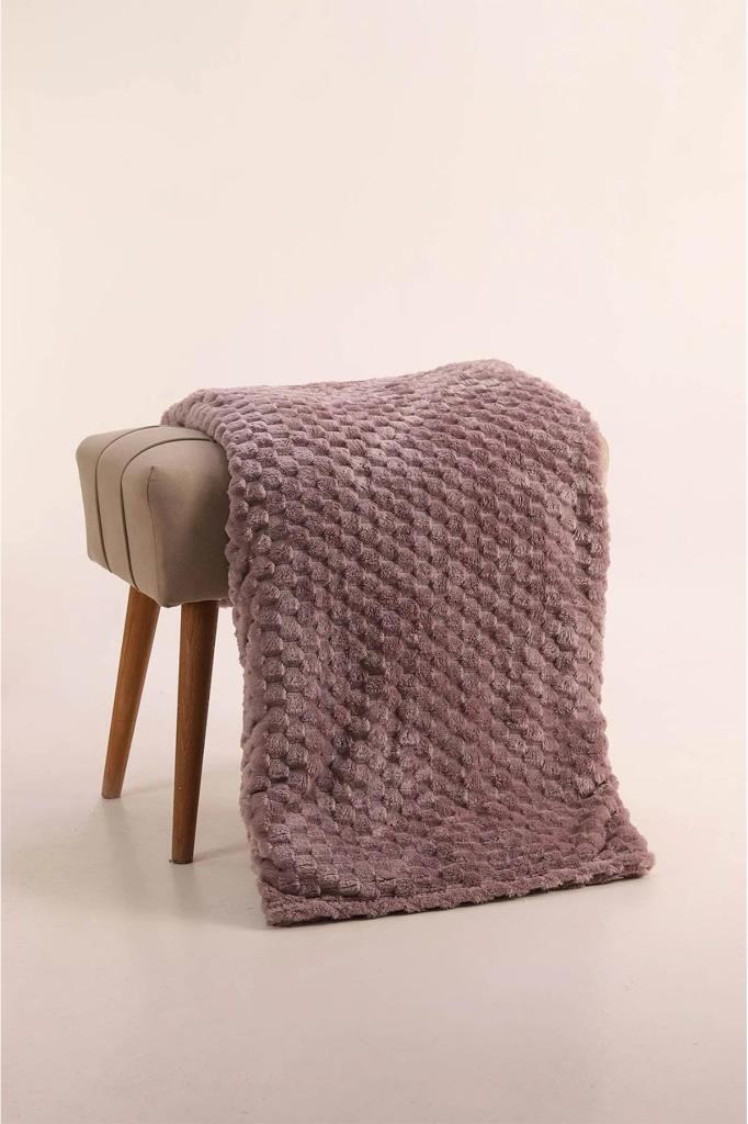 Mira Pelüş Koltuk Örtüsü 180x220 Cm Mürdüm - 1