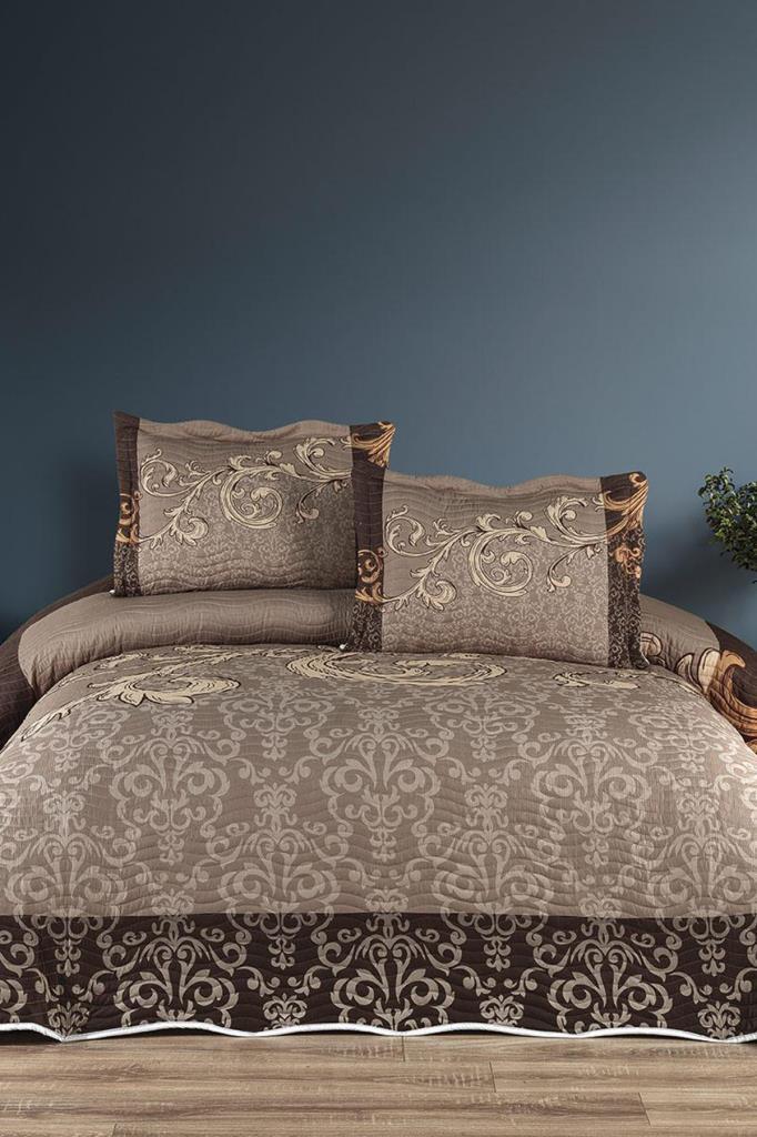 Mireya Baskılı Kapitoneli Çift Kişilik Yatak Örtüsü - 1