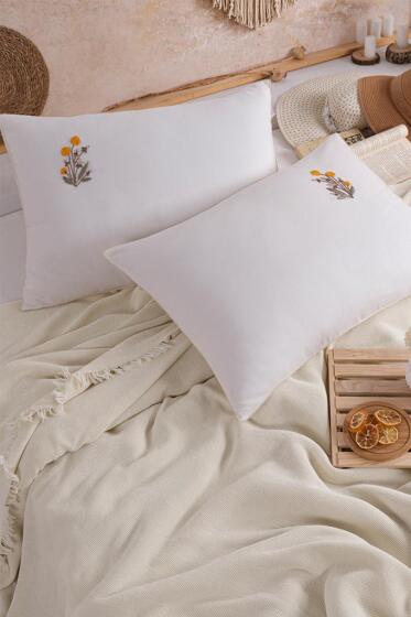 Missera 4 Parça Çift Kişilik Pike Takımı Ekru - Çeyiz Diyarı (1)