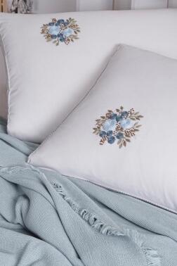 Missera 4 Parça Çift Kişilik Pike Takımı Mavi - 3